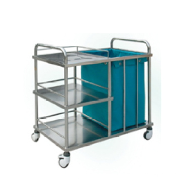 Stainless Steel Hospital Linen Trolley (Q-9)